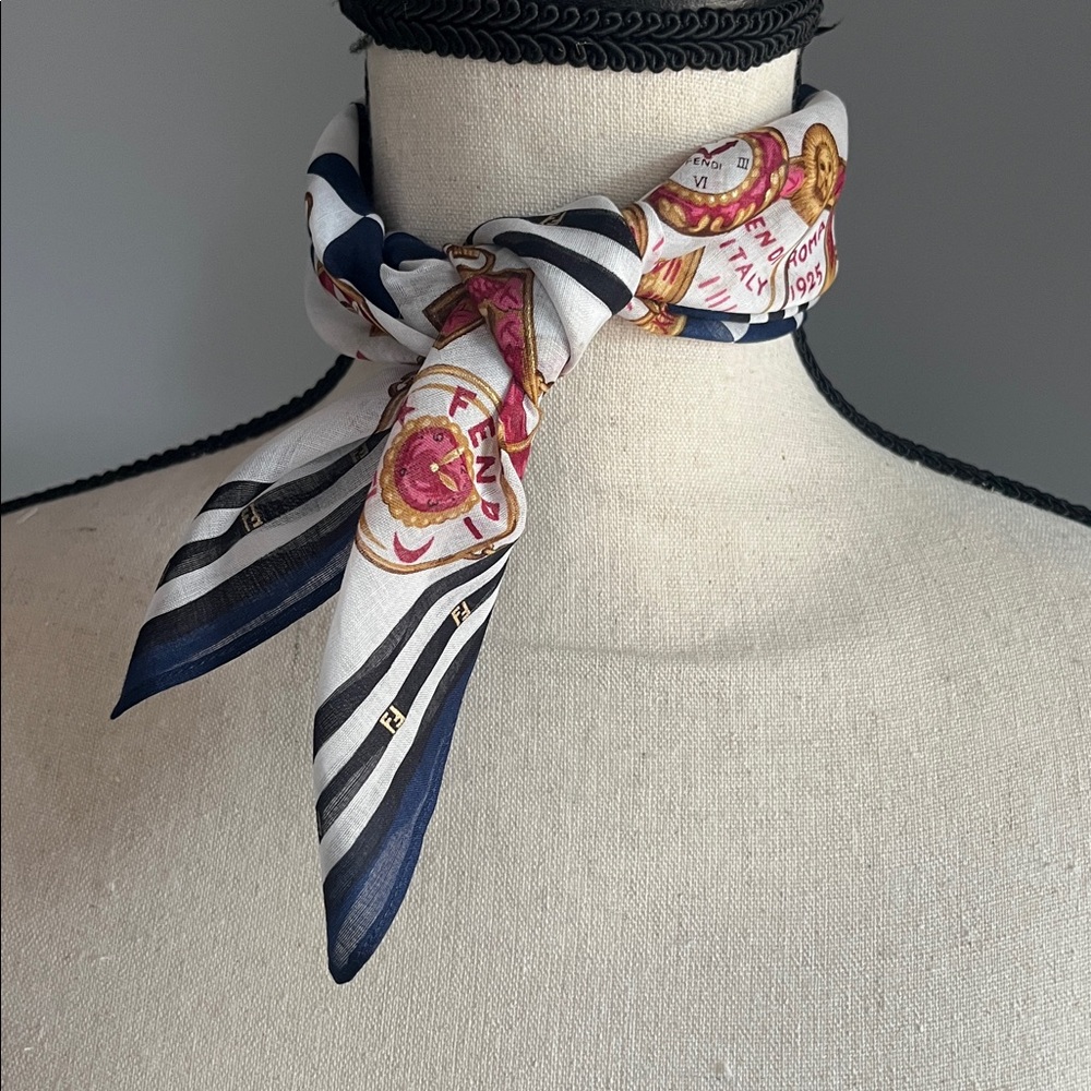 Fendi Handkerchief Neck Scarf